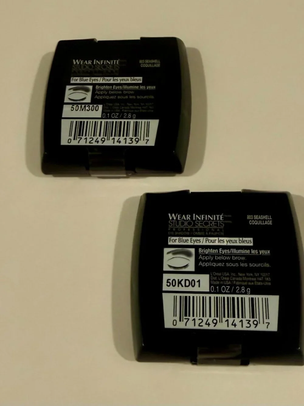 L'Oreal Paris Wear Infinite Eye Shadow Brand New Set of Two Seashell Sealed Numb